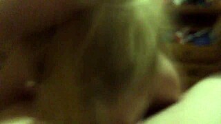 Can this milf blonde babe handle sloppy blowjob recording?