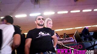 Erotic salon in Barcelona features public unexpected trio part 1