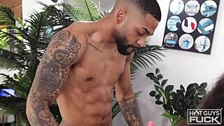 Busty Milf Shows New Guys Interracial Action