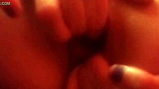 Hot naked Milf with big natural boobs getting fisted by a big dick