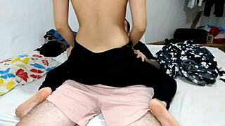 My best friend's girlfriend rides my dick like a slut 😈