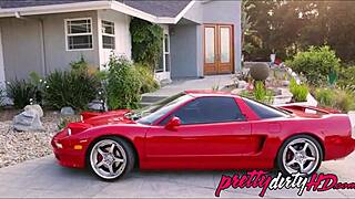 Why does this hot milf fuck the stranded guy in the garage?