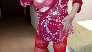 Milf teases BBC dildo.