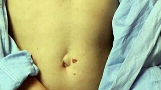 She masturbates passionately after the party, reaching orgasm.