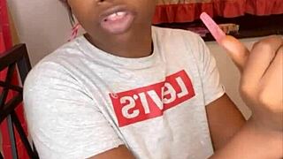 Stepsister verbally sucks 11 inches of hard BBC in taboo homemade scene