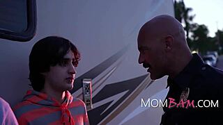 Stomm and stepdaughter get into car trouble and emotion commences with family drama