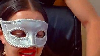 This Halloween office fuck fest features mommy getting her wild ride in these big tits