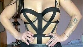 Free pussy. Mistress of big tits and tattoos wants you to worship her ass