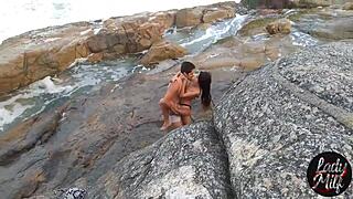 Instructor Caught Him Drilling Her Tight Ass on Magic Island