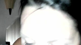 Big tits amateur MILF gives best blowjob