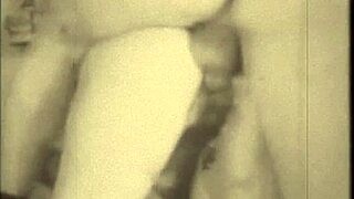 Vintage Granny Fanny Shows Off Hairy Charm in Retro Style Scene