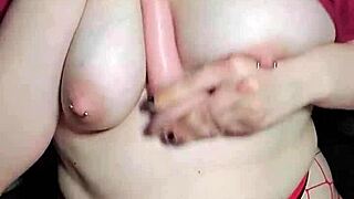 Hot milf rides dildo till orgasm