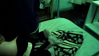 Dark and cold, she begs for a quick fuck