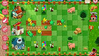 Exploring the ranch in Nutaku Booty Farm game