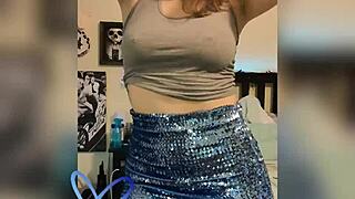 Sexy Teasing Twerking Leads To Cumming