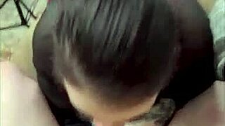 Sexy milf sucks that throbbing cock!