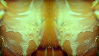 Mature Mrs Gingerbread's sensual shower performance