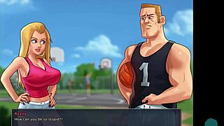 hot asian teacher in summertime saga wants to see your dick in pov masturbation scene