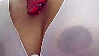 Mature latina bends for husband's friend