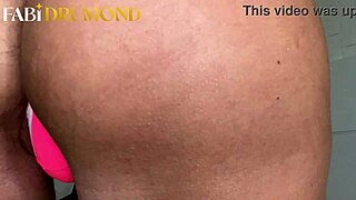 Gorgeous milf working out at home