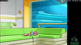 Space rescue and masturbation from bathroom creampie fantasy