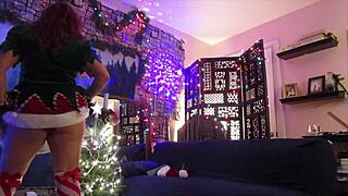 hotwife steffi xmas elf 2 pussy dance alt version