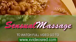 Ebony lover gets a sensual massage from Mature mommy