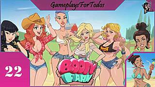 redhead brunette young 18+ tits ass in country ranch fantasy game