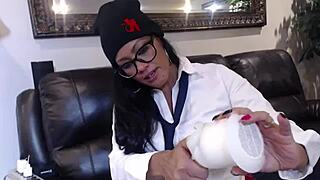 I wear two outfits to pleasure myself with dildo