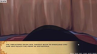 Milf gives ghost blowjob in anime!