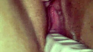 Milf playing with pussy close up at home 😉