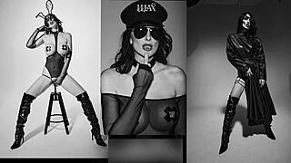 Liza virgin humiliates with her new shoes