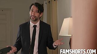 bambi barton gives blowjob to tommy pistol in adventurous pov scene