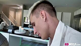 Stepmom Nickey Huntsman and April Storm Enjoy Massage Treat