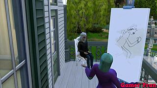 anime ecchi cap four bulma invites jiraiya to watch drawing