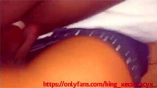 King Xecsxtacyx pleasures thick sexy ebony MILF's wet creamy pussy