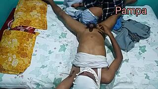 Step brother, why you fucking me so hard? Hindi audio makes it hotter!