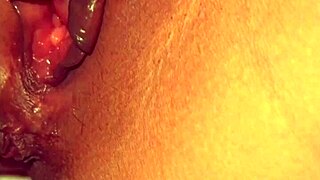 Amateur Wife's Shaved Pussy Pulses During Powerful Moaning Orgasm