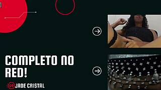 Brunette provokes with submissive flashing