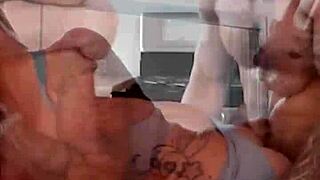 Milf Hunter Passes Torch with Blonde Bombshell in Hard Assfucking