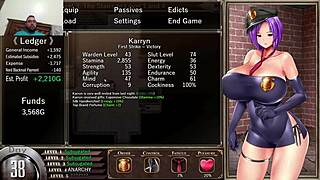 Big ass Karryn gets in for a hard doggy style fucking