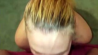 feel the deepthroat passion as blonde milf sucks cock intensely, jizz filling her throat with raw emotion