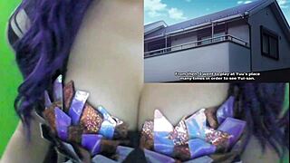 in hentai amanee part 2 he fucks his milf neighbor while husband plays video games