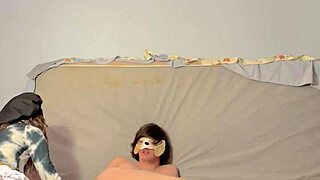 Domme mommy fingers ass intensely during findom domination session