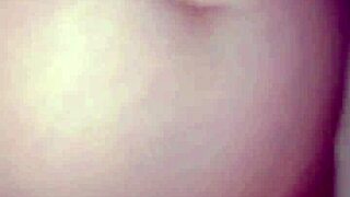 The slut lifts one leg, exposing her wide-open pussy for dinner with Resaboo