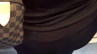 One blonde milf with green eyes and nice ass.