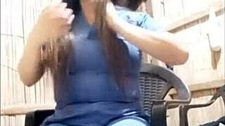 Ebony Nurse Touches Her Sexy Body at Home After Hospital Shift, Singing Regueton Excitedly