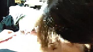 Japanese mature milf delivers intense blowjob and drooling handjob until explosive finish in amateur clip