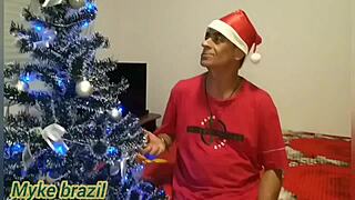 christmas special with ines ventura at home fun sheer game with model and actress