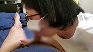 Shaved pussy pleasure married Asian woman with husband